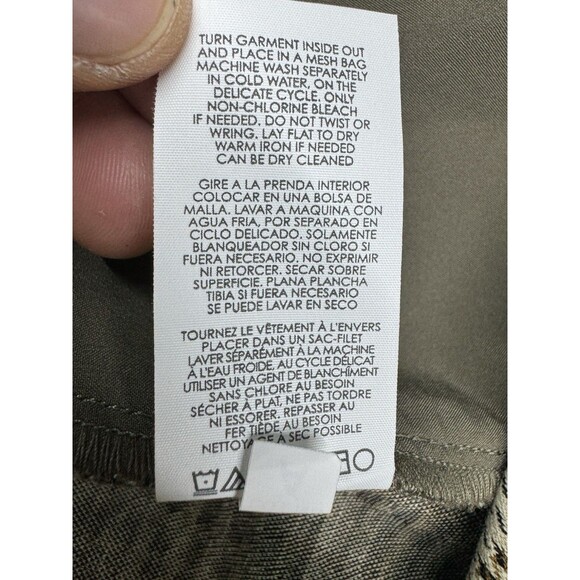 Cabi Skirt Suit Twill Check Plaid Beige Tan Jacket Size M Skirt Size 8 Corporate - Picture 14 of 14